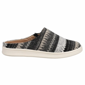 Nomad Striped Slip On Mules Easy On Off