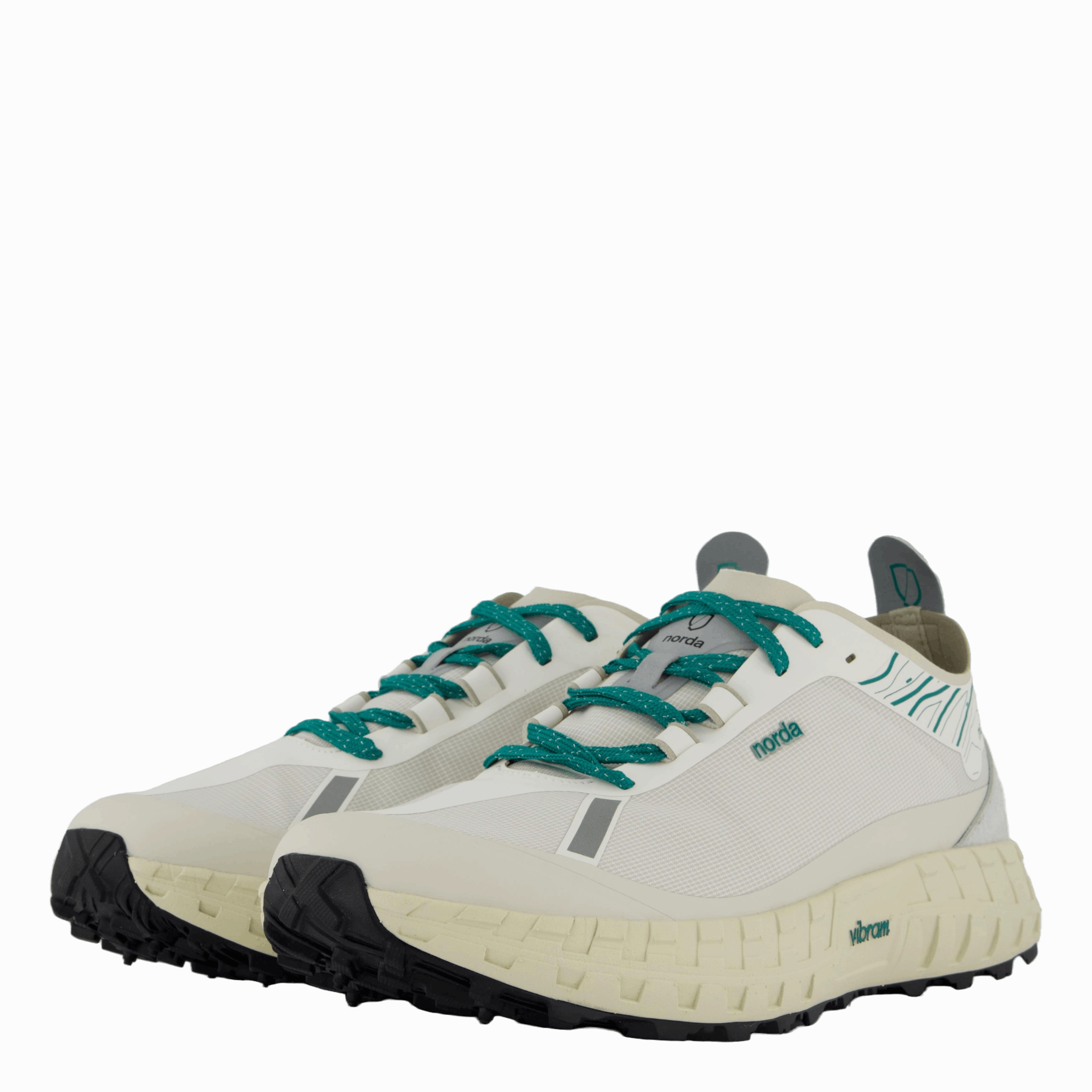 Breathable Mesh Sustainable Shoes Norda 001 Wht/Forest
