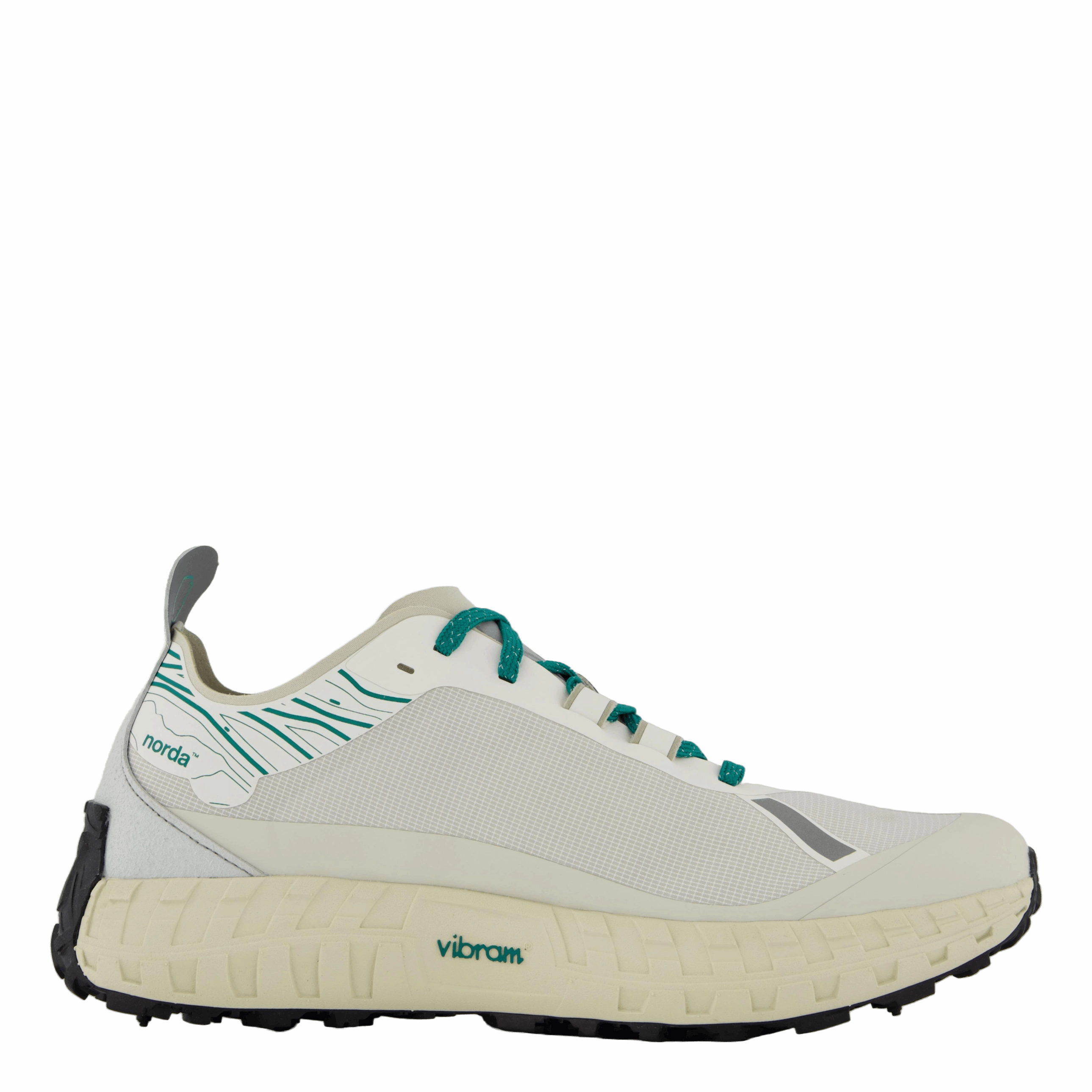 Norda 001 Wht/Forest Walking Shoes Grippy Traction