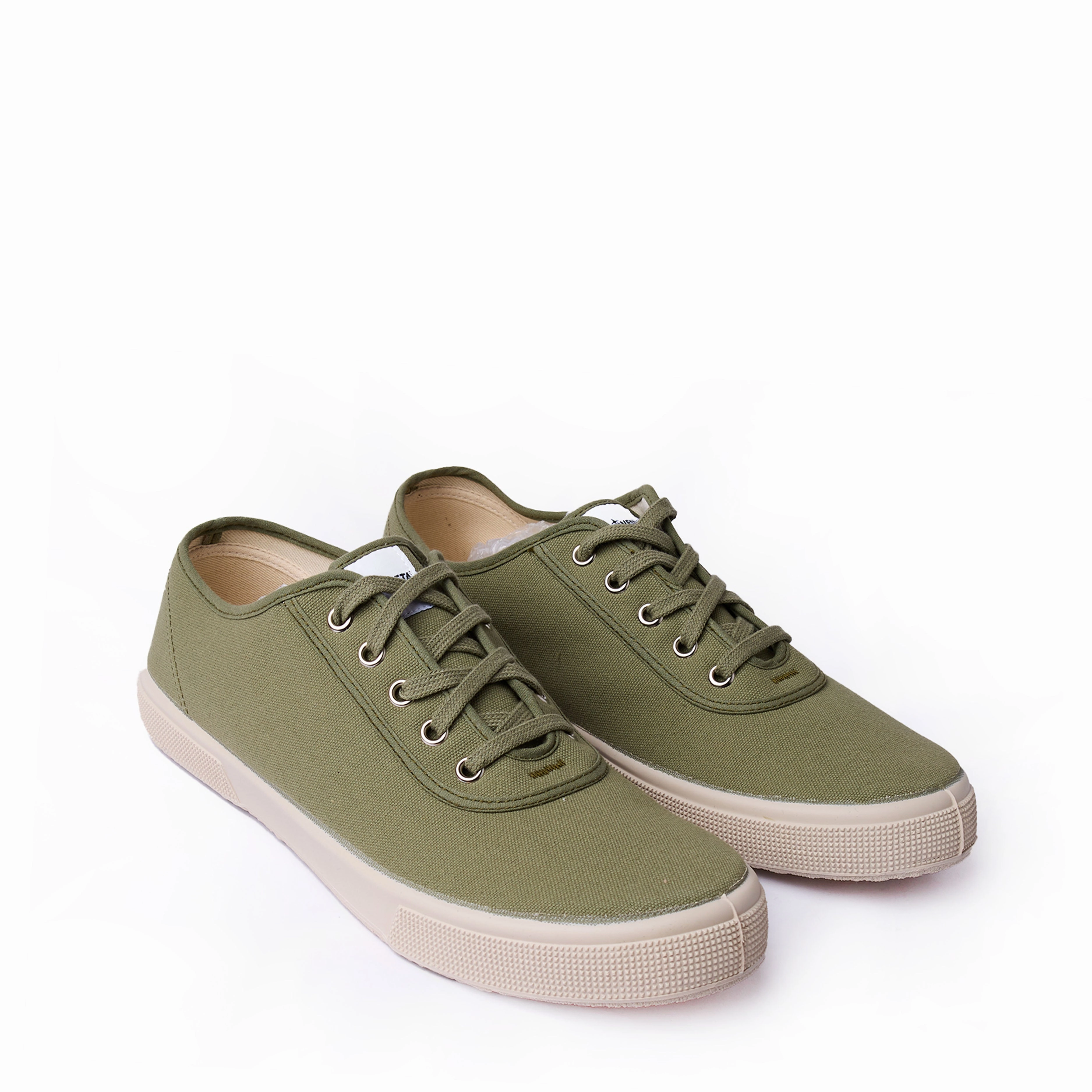 Water Resistant Eco Friendly Novesta Ital Trainer Khaki / Ivory