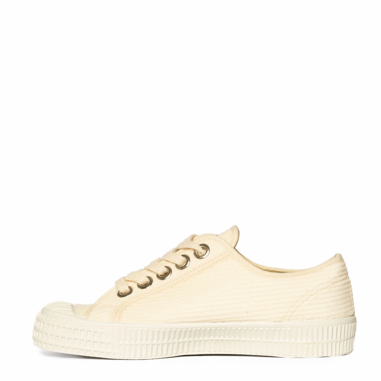 Wide Fit Stable Novesta Star Master Corduroy Trainer White