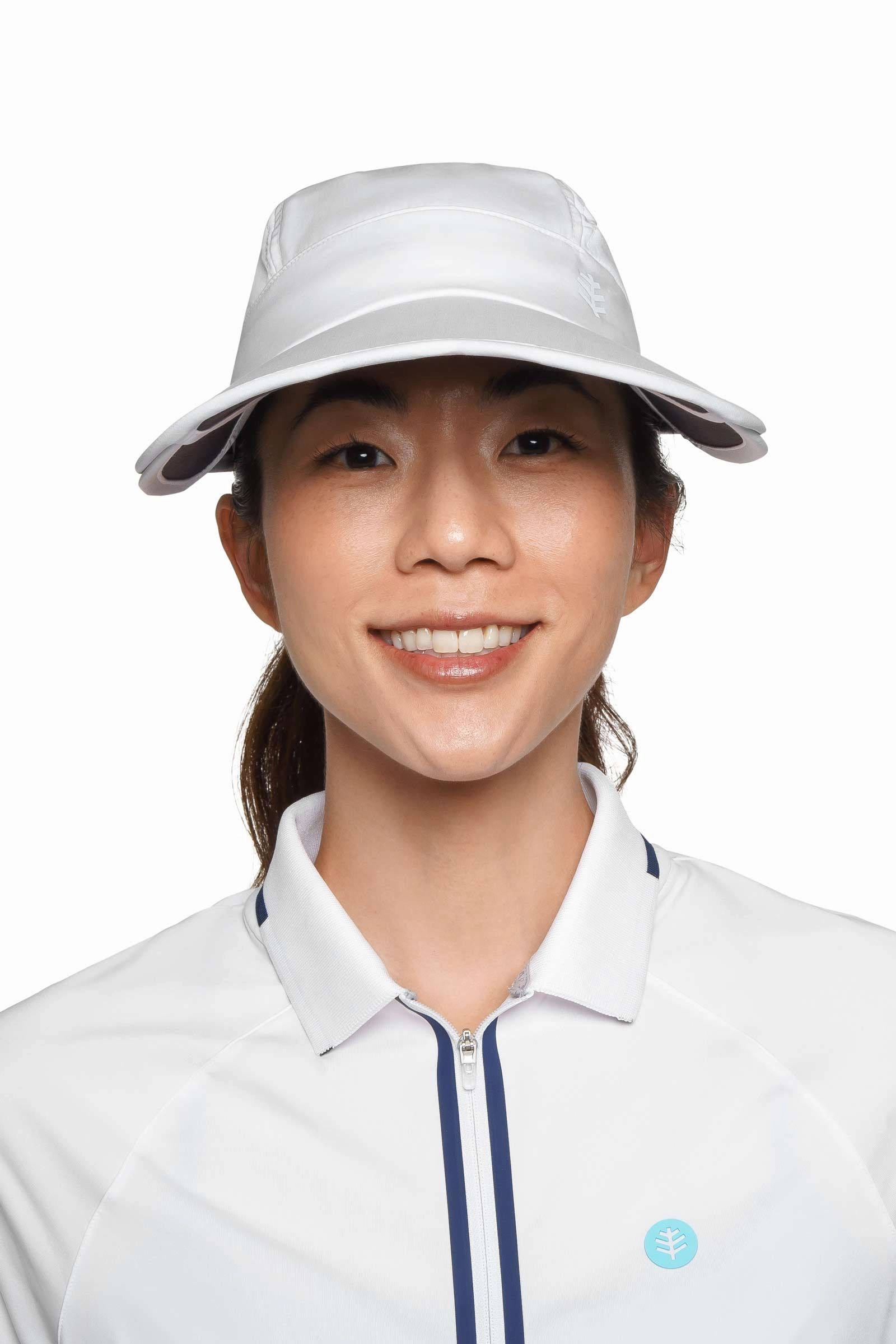 Olivia Convertible Sun Visor | White