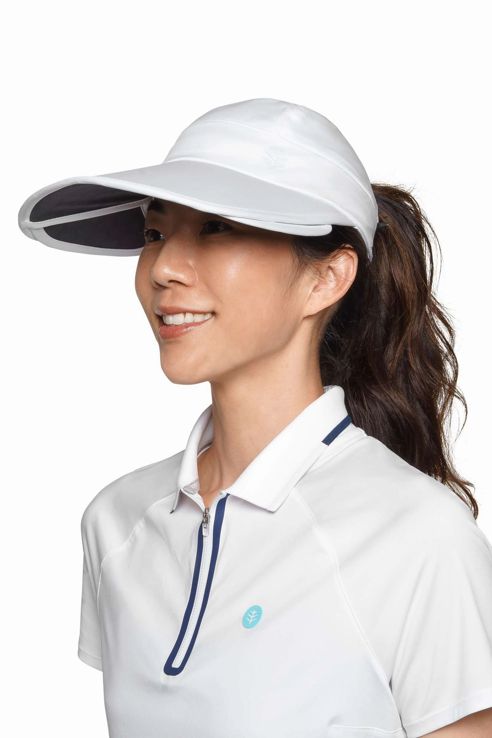 Olivia Convertible Sun Visor | White