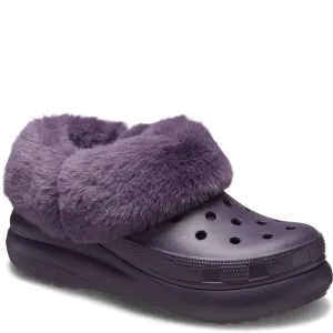 Lightweight Shoes Ergonomic Crocs Unisex Furever Crush Clog