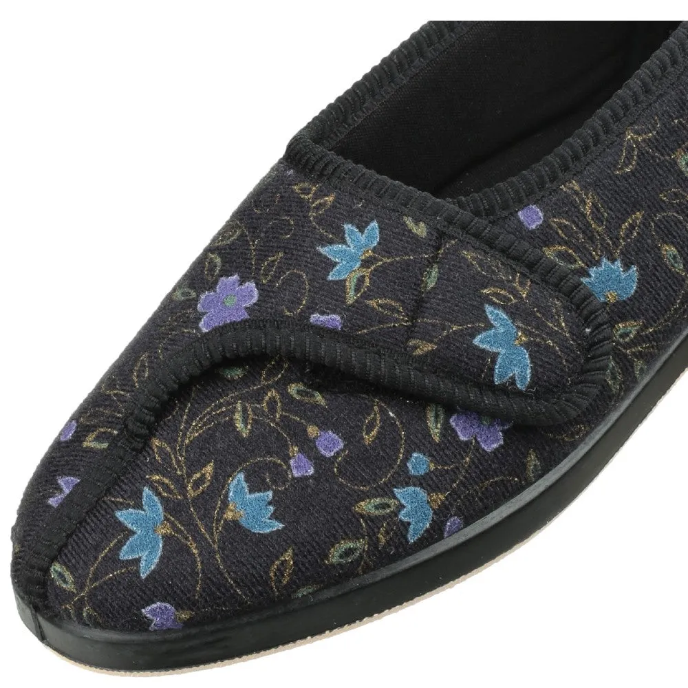Streetwear Footwear Gbs Wilma Ladies Wide Fit Slipper