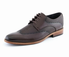Luke Brown Canvas Shoes Statement Footwear