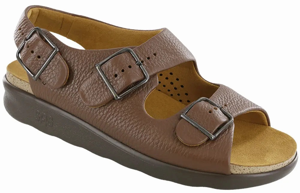 Modern Classic Supportive Women??S Sas Relaxed ?C Adjustable Leather Sandal With Soft Cushioning