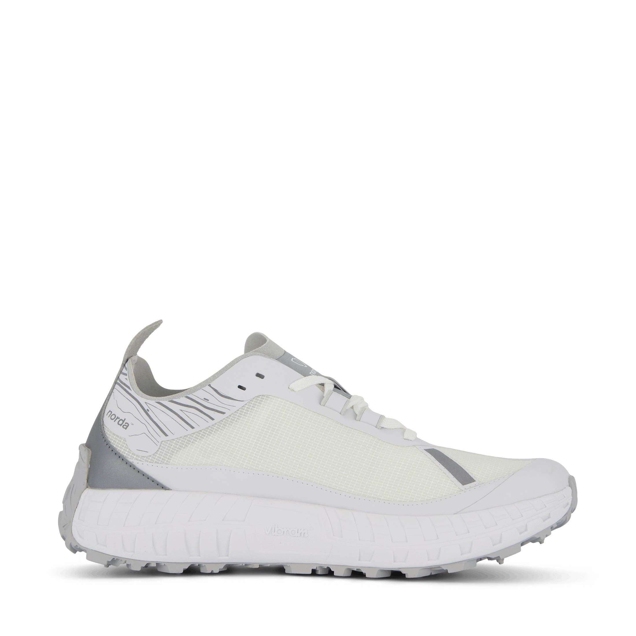 Norda N001 White/Grey Slip Resistant Sustainable Shoes