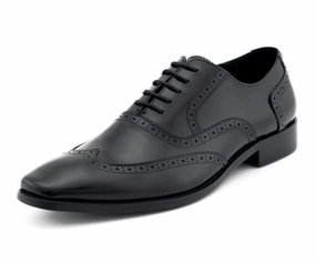 Ag100 Black Leather Shoes Essential Footwear