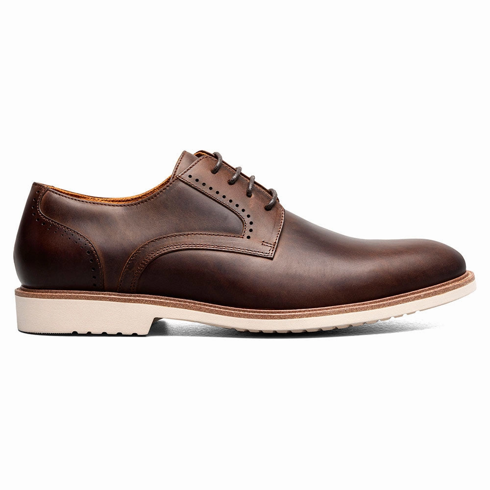 Slip Resistant Stacy Adams Wescott Brown Ch Men??S Plain Toe Oxford Dress Shoes