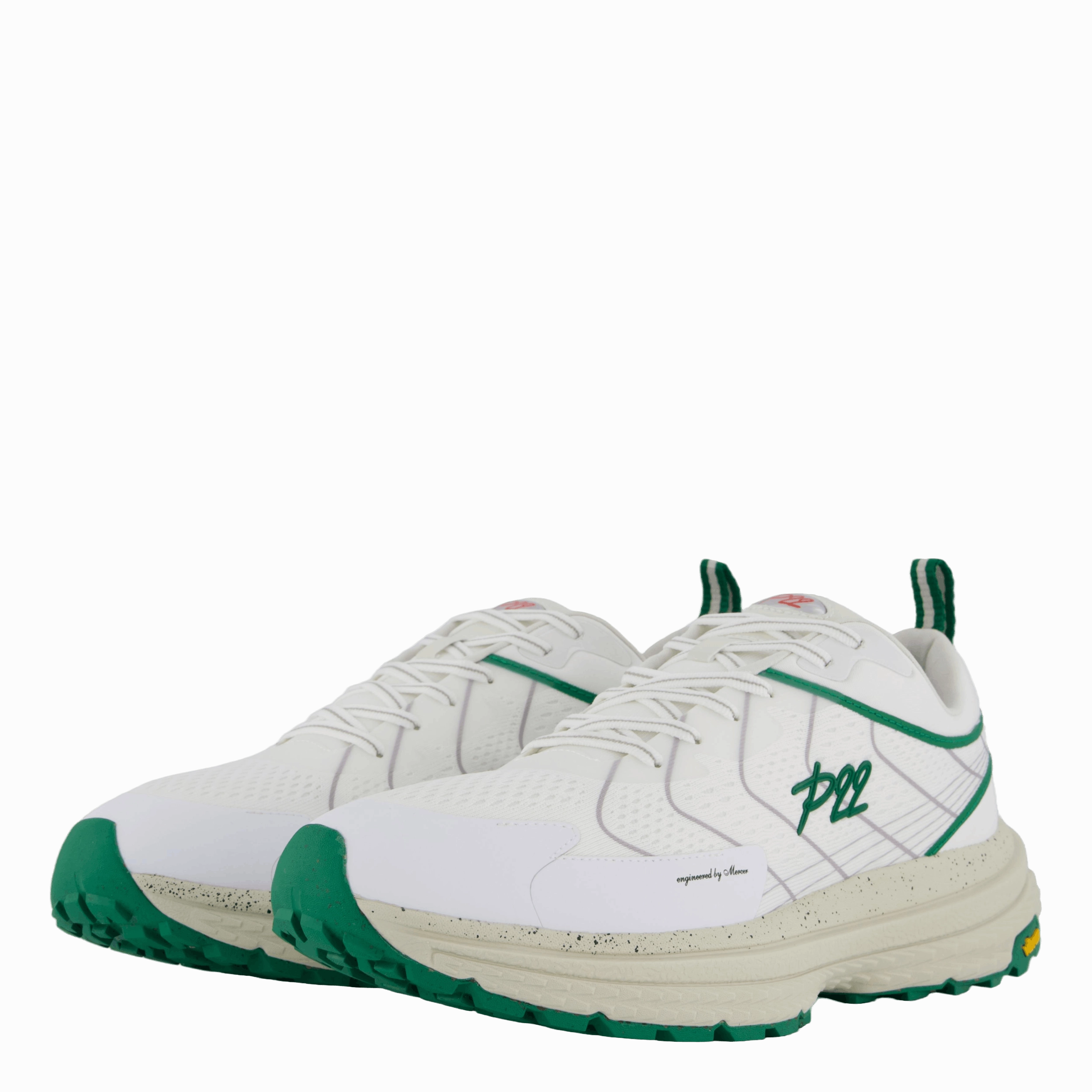 P22 White/Green Durable Travel Shoes