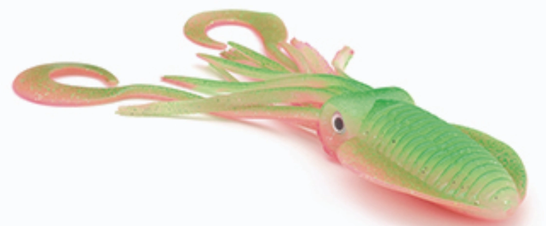 P-Line Twin Tail Soft Plastic Squid