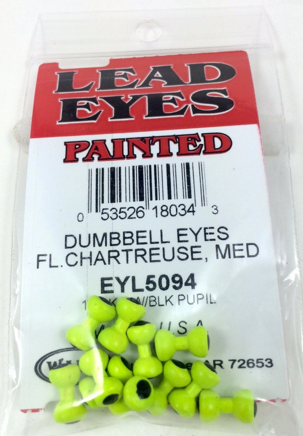 Painted Lead Dumbbell Eyes