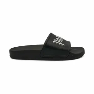 Palm Angels Logo Pool Slides - Women'S 39 Travel Ready Standing Comfort