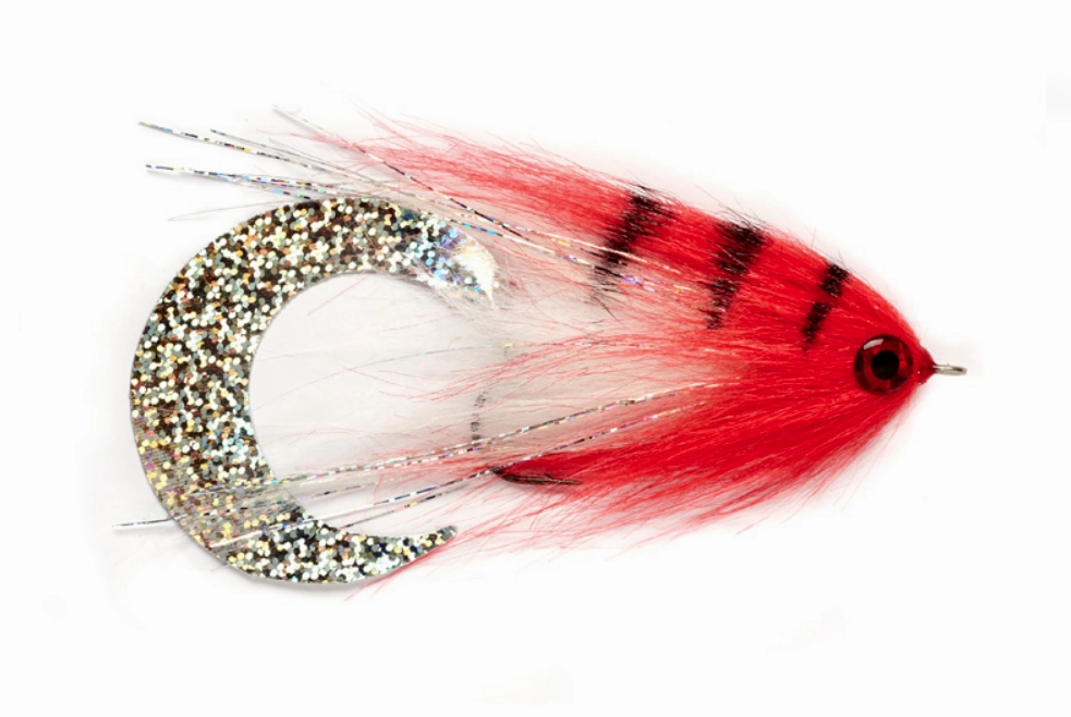 Paolos Wiggle Tail White/Red Size 6/0