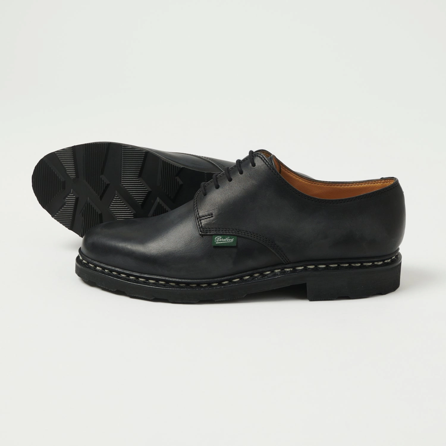 Paraboot Arles Griff Shoe - Lisse Noir Wide Fit