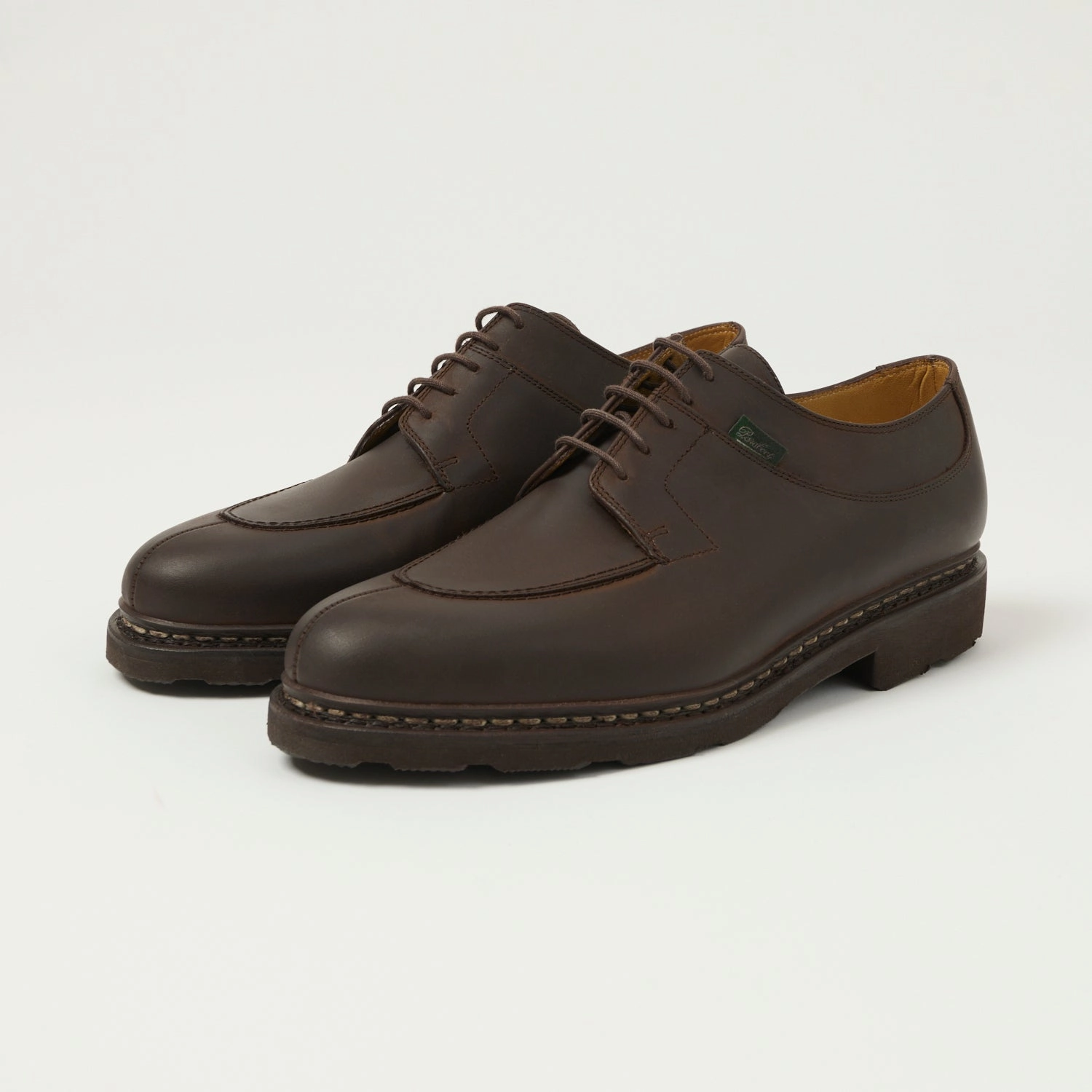 Arch Support Waterproof Paraboot Avignon Griff Shoe - Brown Nubuck Gringo