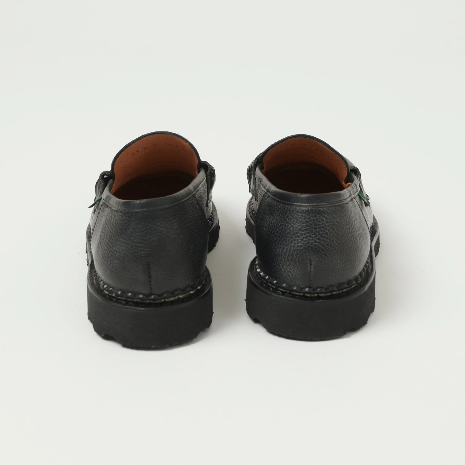 All Weather Paraboot Reims Marche Loafer - Black Grain Noir