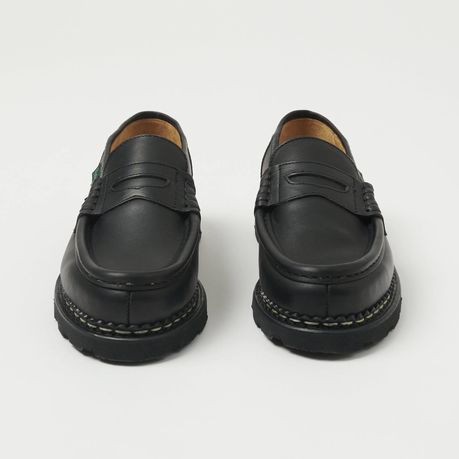 Lightweight Shoes All Weather Paraboot Reims Marche Loafer - Black Lisse Noir