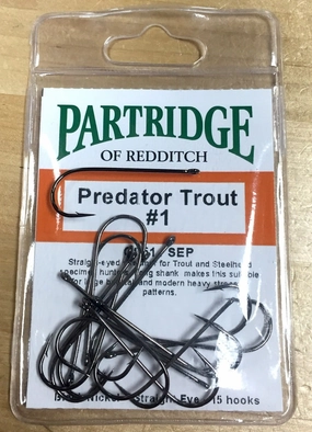 Partridge Predator Streamer Hook CS51/SEP 15 Pack