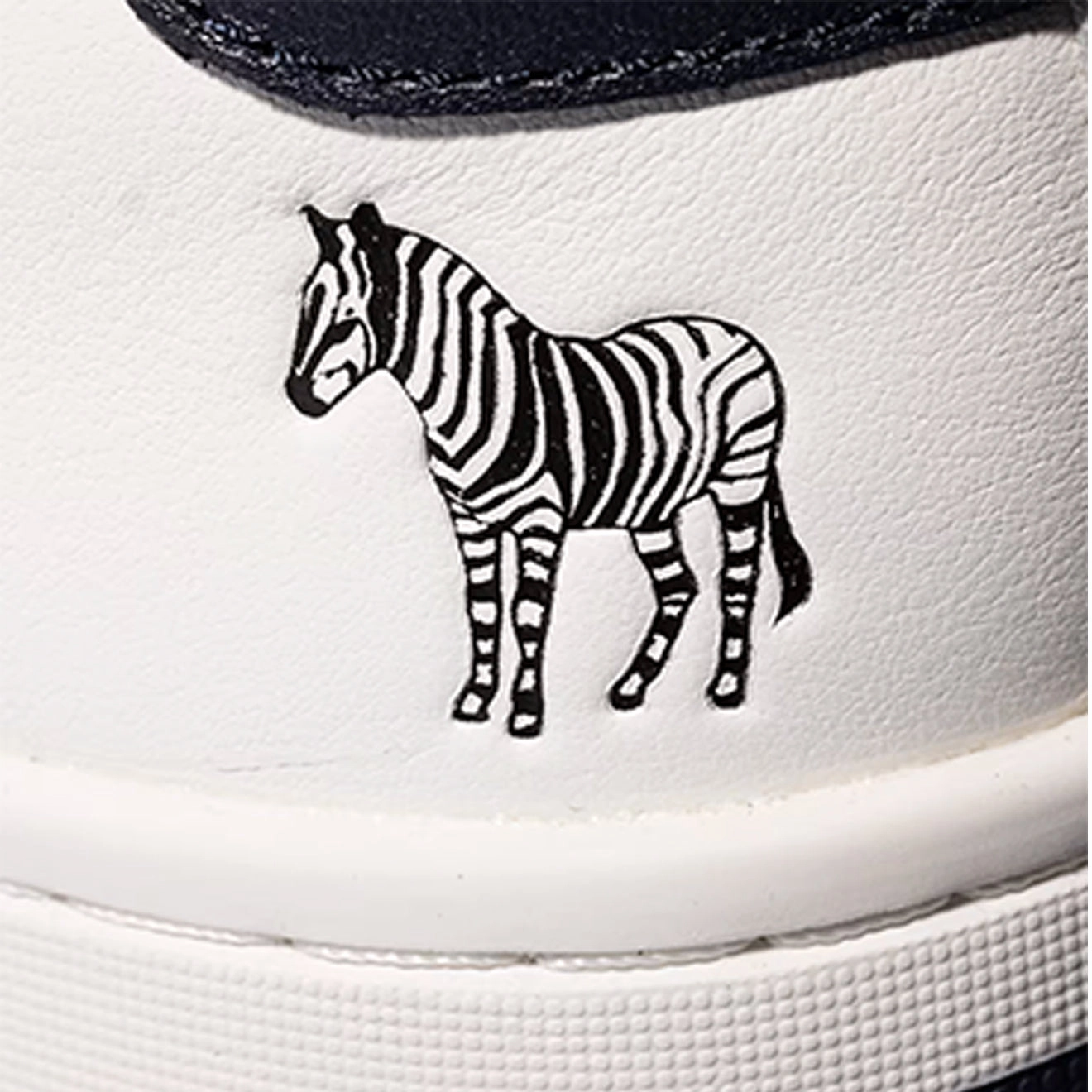 Eco Friendly Cloud Comfort Paul Smith Albany Leather Zebra Trainers White