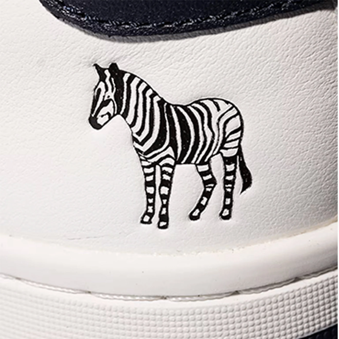 Paul Smith Albany Leather Zebra Trainers White Daylong Comfort