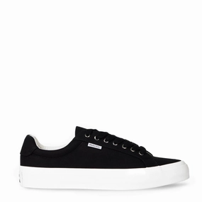 Paul Smith Amos Canvas Trainers Black Comfortable Footwear