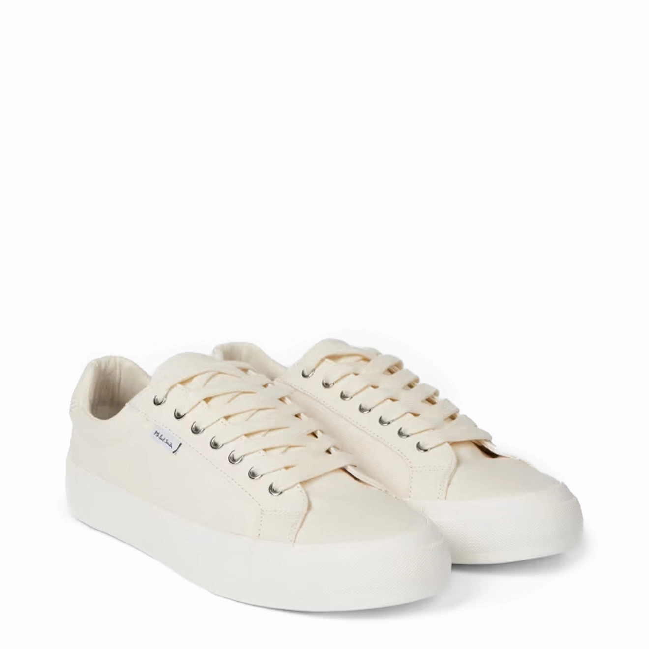 Classic Sneakers Paul Smith Amos Canvas Trainers Ecru