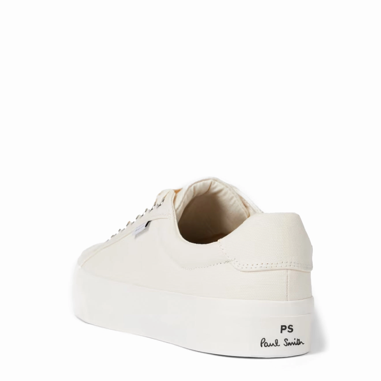 Versatile Style Paul Smith Amos Canvas Trainers Ecru