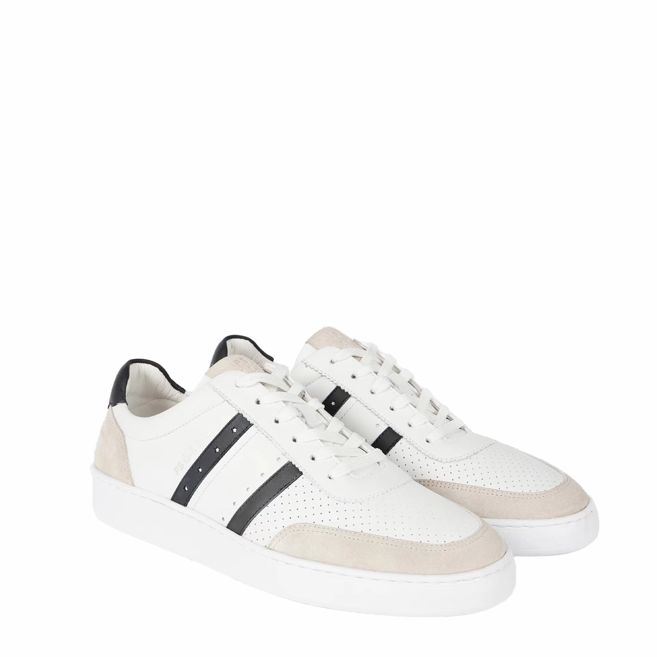 Walking Shoes Odor Resistant Paul Smith Leather Birch Trainers White