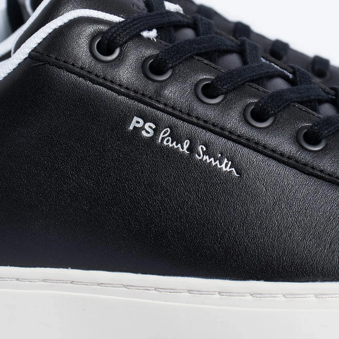 Paul Smith Leather Rex Trainers Black Travel Footwear