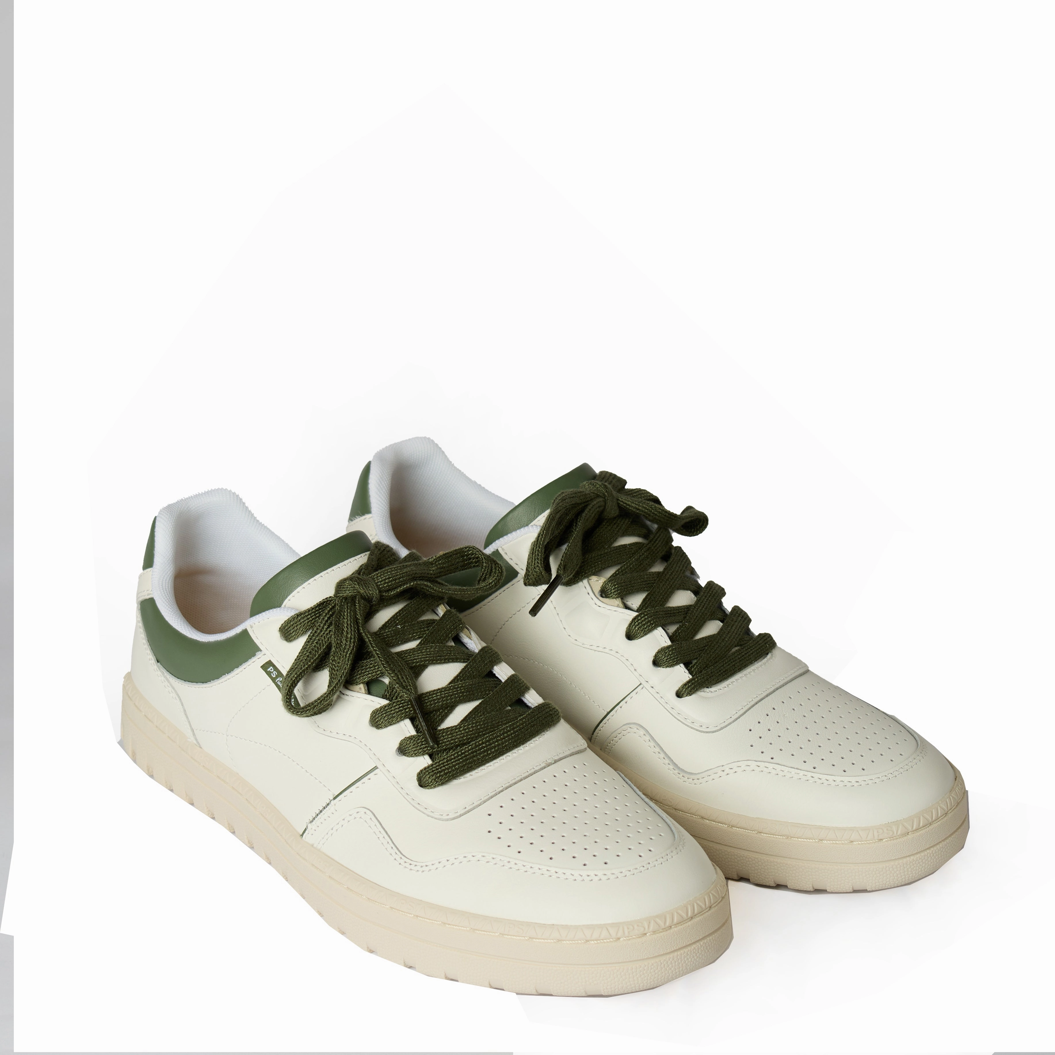 Paul Smith Mens Shoe Ellis Green Spoiler White Durable Shoes Timeless
