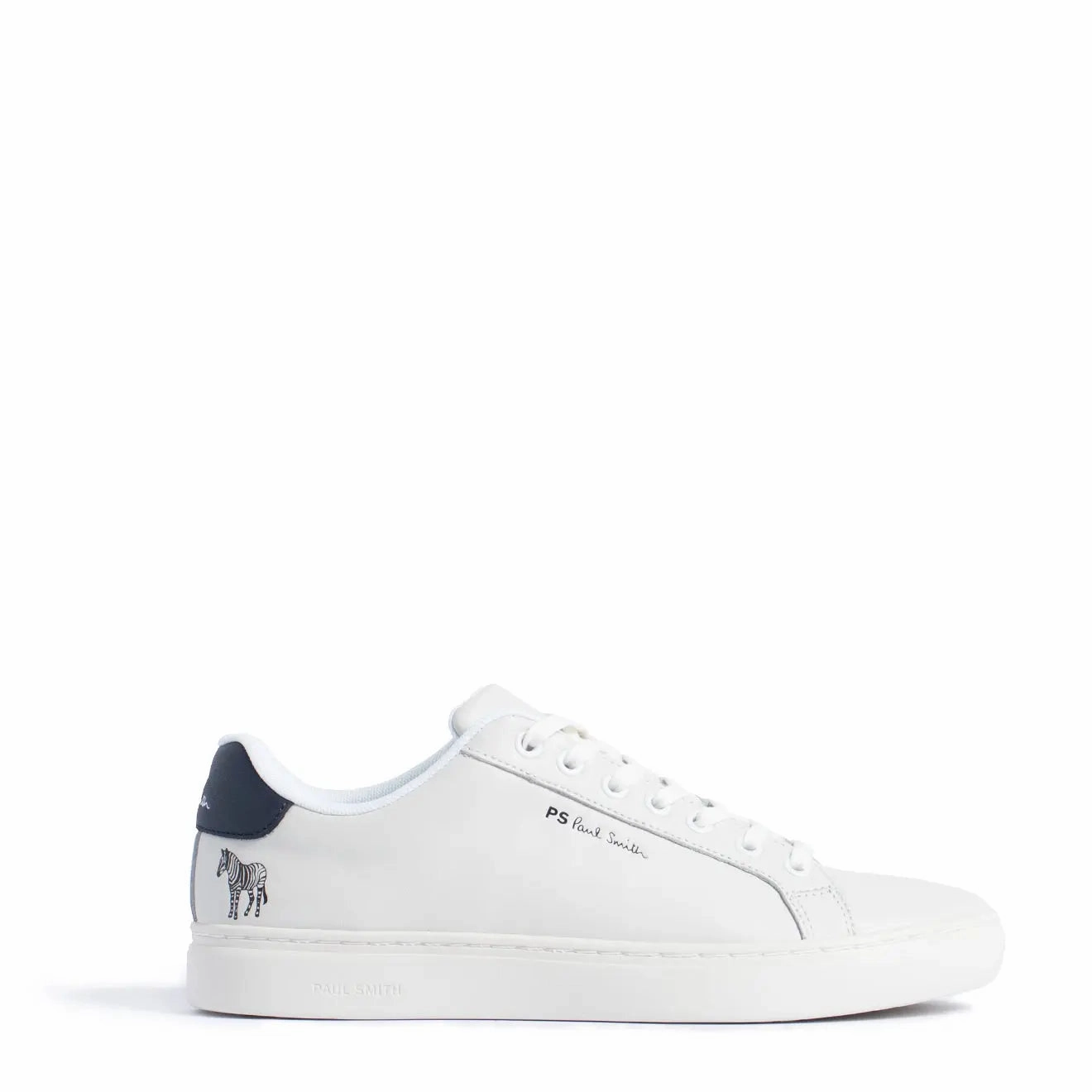 Paul Smith Rex Zebra Trainers White Leather Everyday Footwear