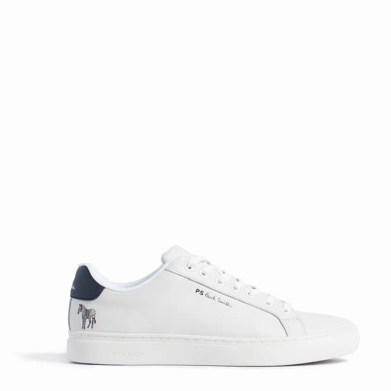 Paul Smith Rex Zebra Trainers White Leather Flat Feet Shoes
