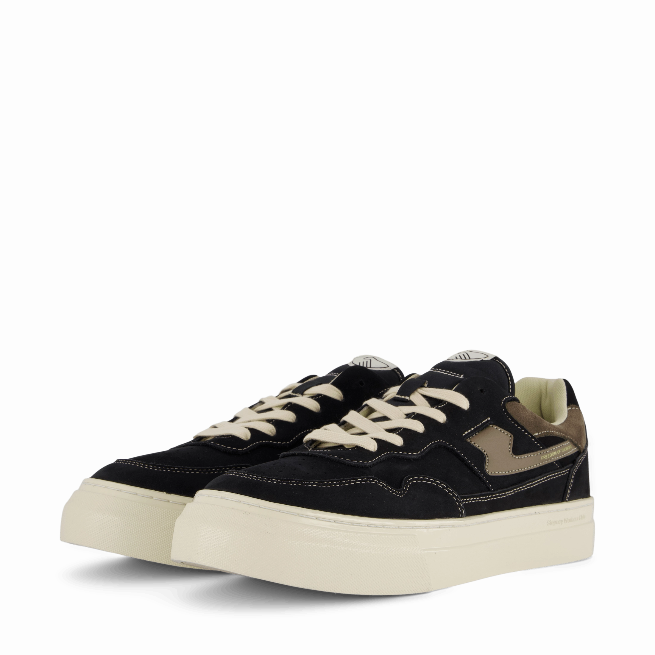 Pearl S-Strike Nubuck Off Blk Supportive Shoes Comfort Shoes