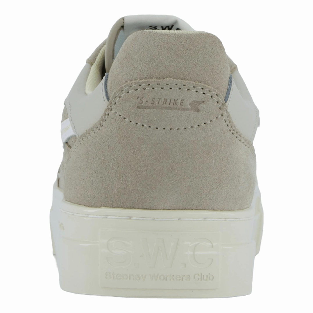 Pearl S-Strike Suede Lt Grey & White Easy Clean