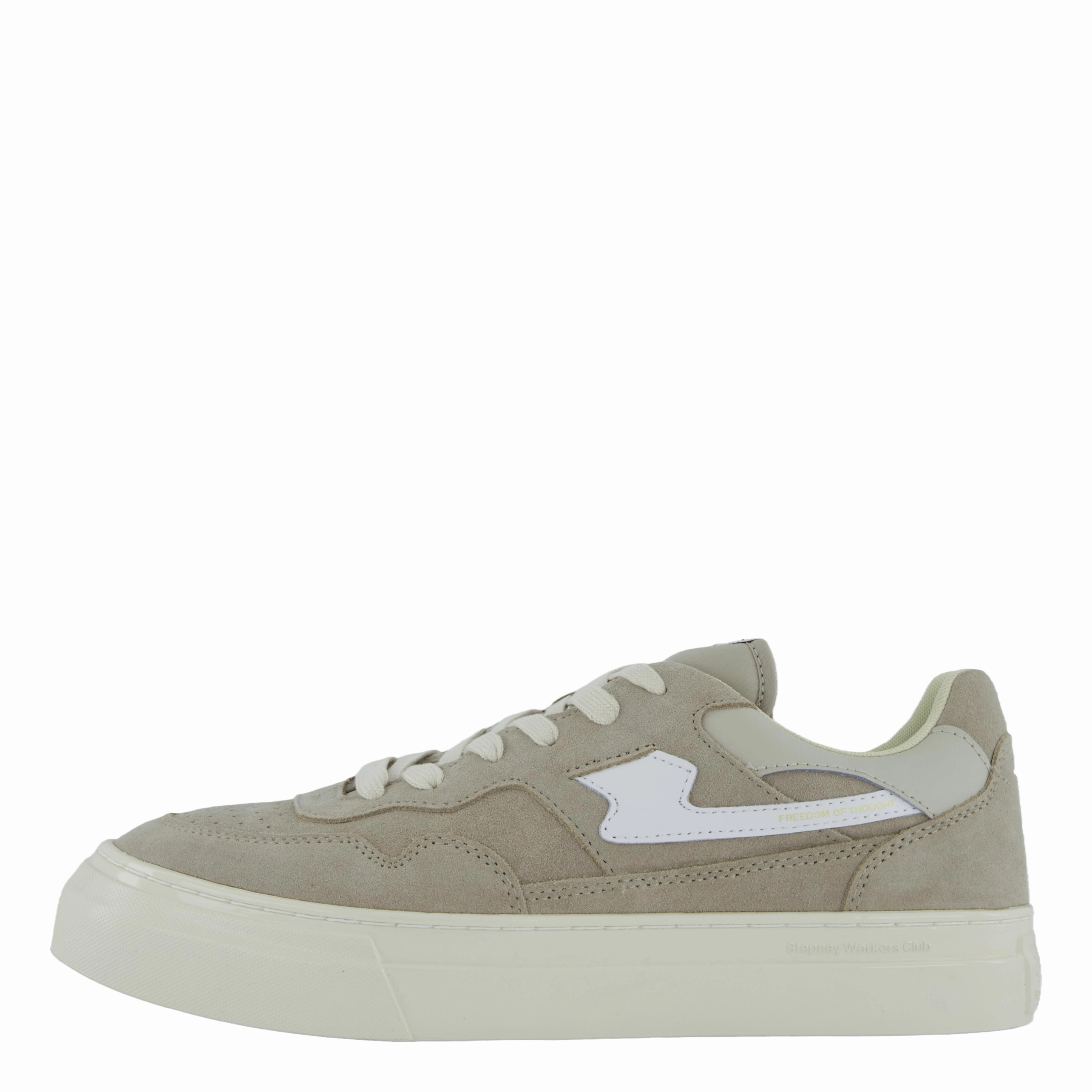 Travel Ready Stylish Footwear Pearl S-Strike Suede Lt Grey & White