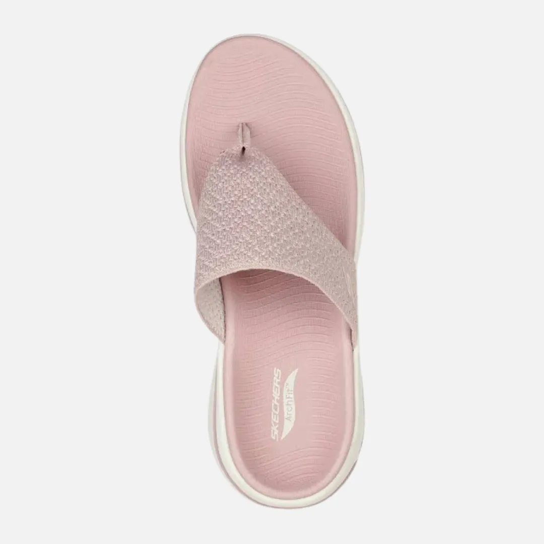Skechers Go Walk Arch Fit Women'S Lifestyle Slippers  Pink Cloud Comfort