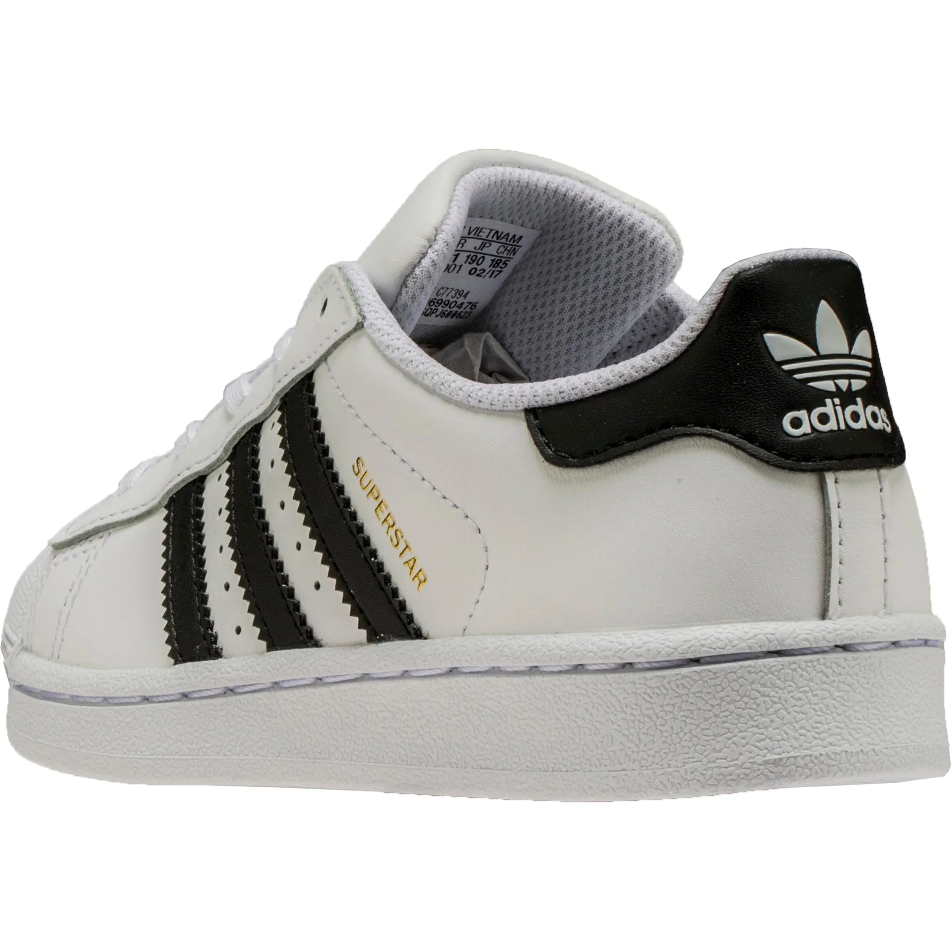 Superstar Preschool Lifestyle Shoe - White/Black Durable Shoes