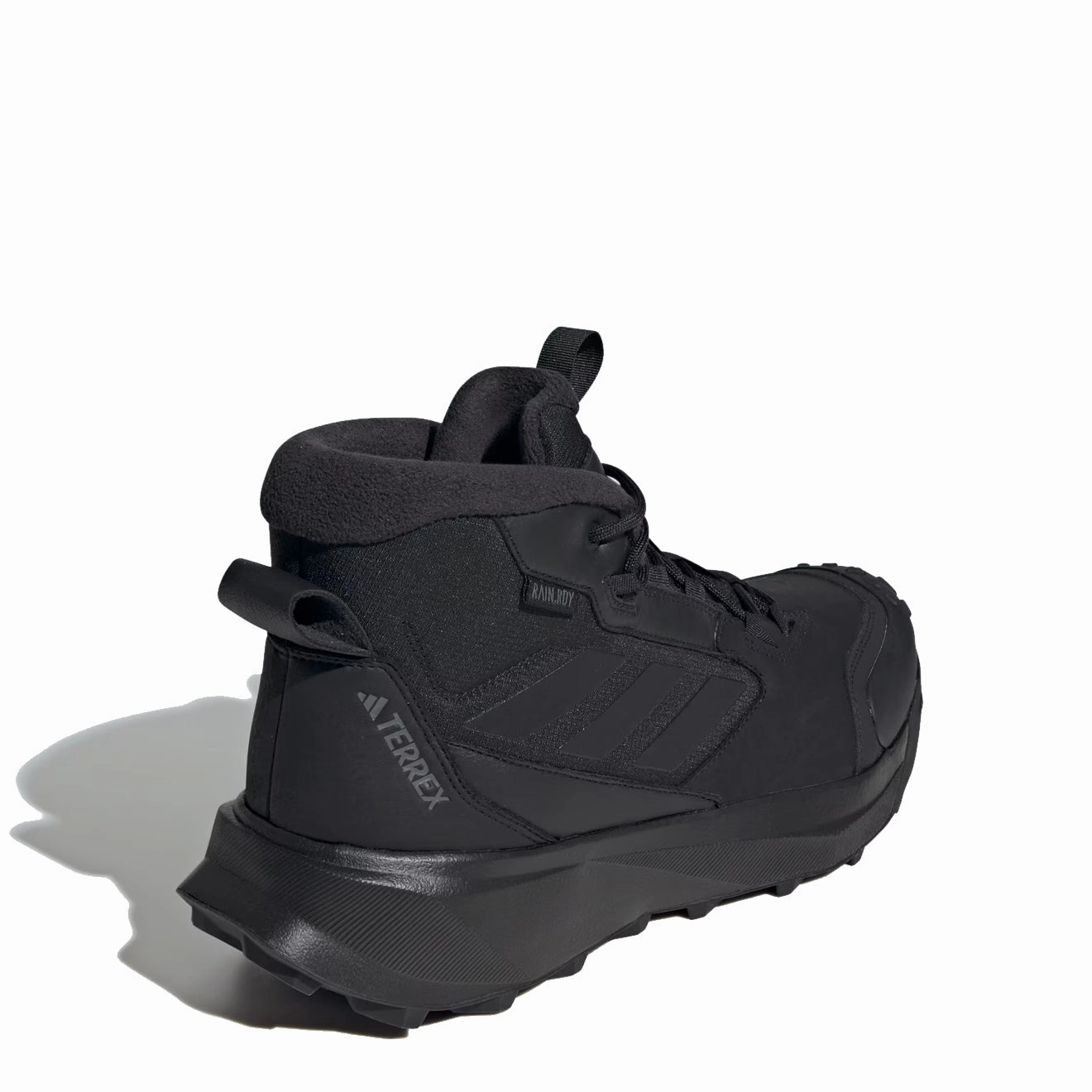 Adidas Terrex Winter Leather Mid Cut Boots Core Black / Core Black / Grey Four All Day Support