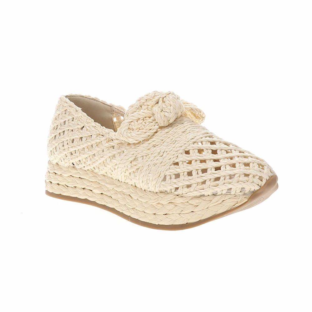Espanola Raffia Platform Loafers Sustainable Shoes Weather Resistant