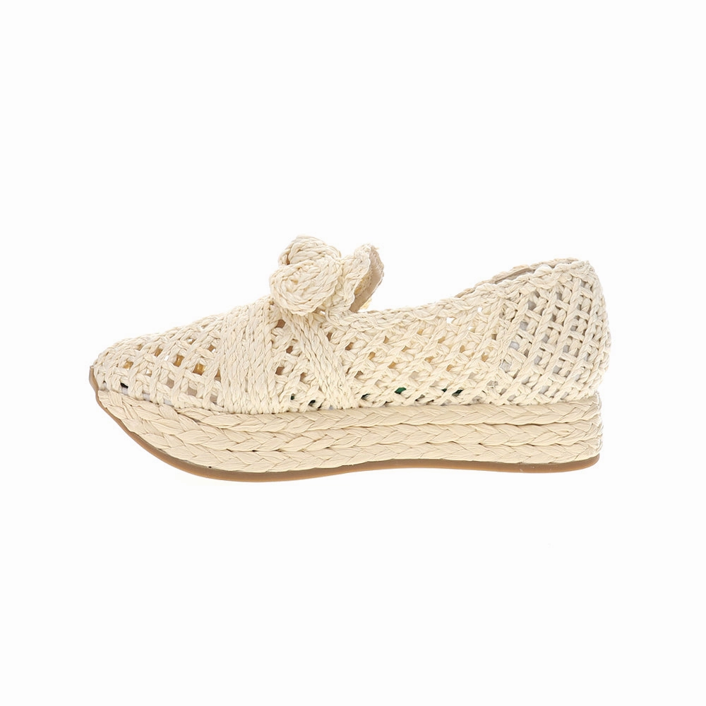 Espanola Raffia Platform Loafers Comfortable Footwear