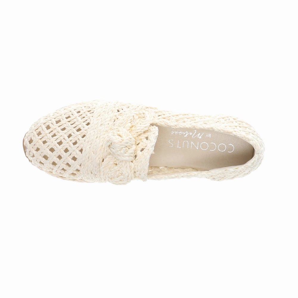 Shock Absorbing Espanola Raffia Platform Loafers