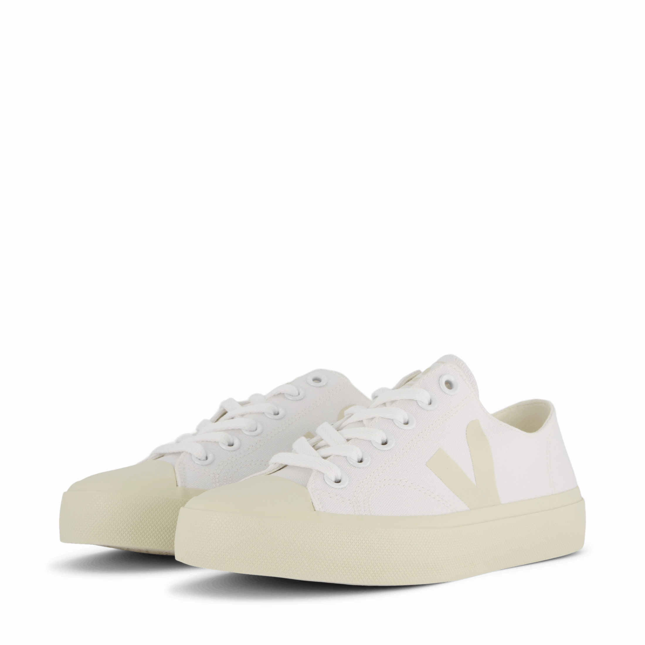 Comfort Heel Essential Footwear Wata Ii Low Canvas White Pierre