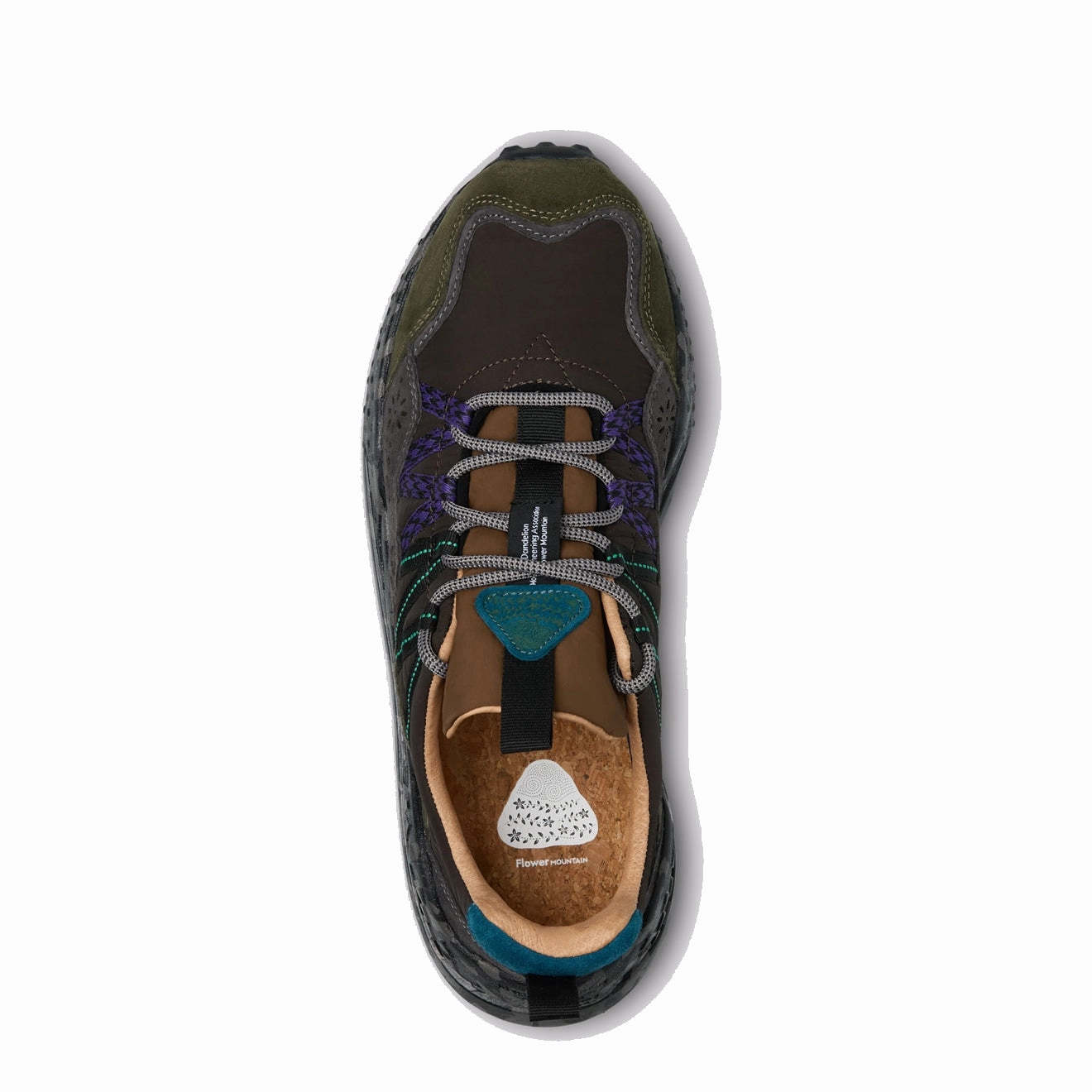 Flower Mountain Washi Trainer Anthracite / Dark Grey Comfort Sole