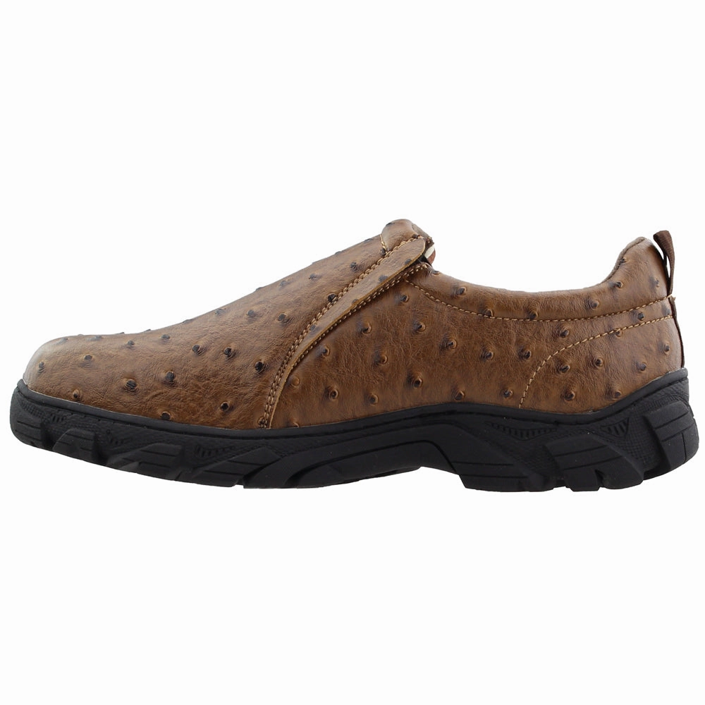 Performance Faux Ostrich Slip On Shoes Pain Relief