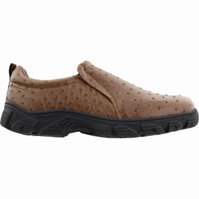 Ergonomic Sole Easy On/Off Performance Faux Ostrich Slip On Shoes