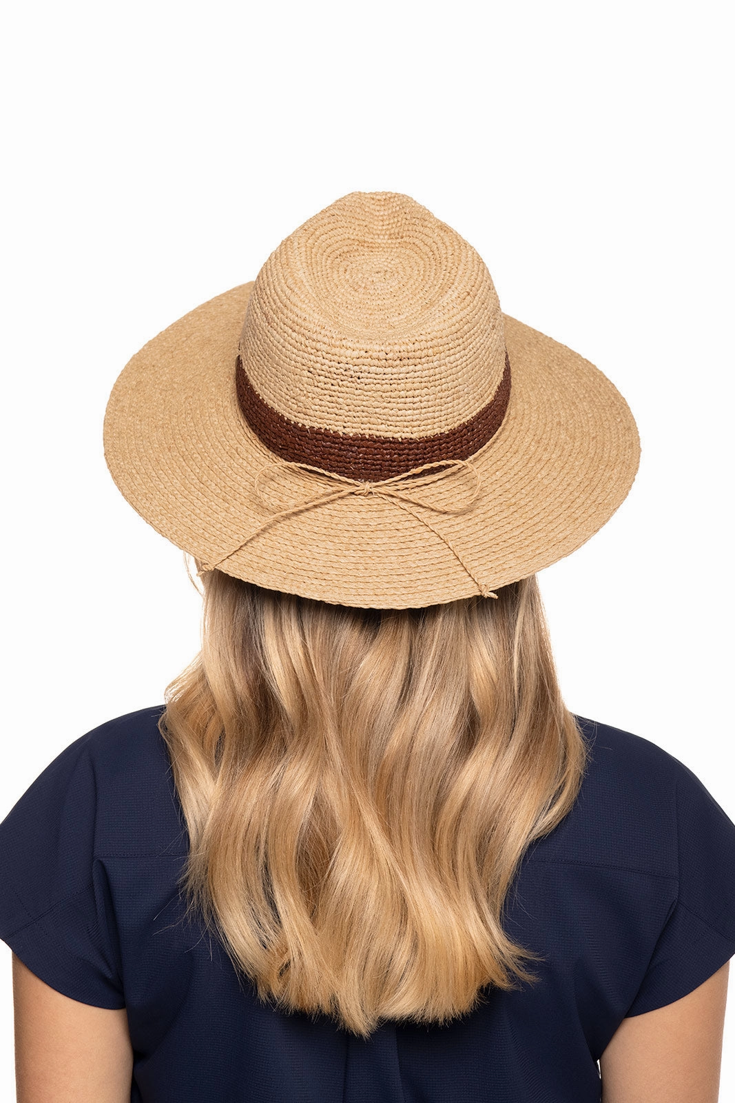 Playa Crochet Raffia Fedora | Natural