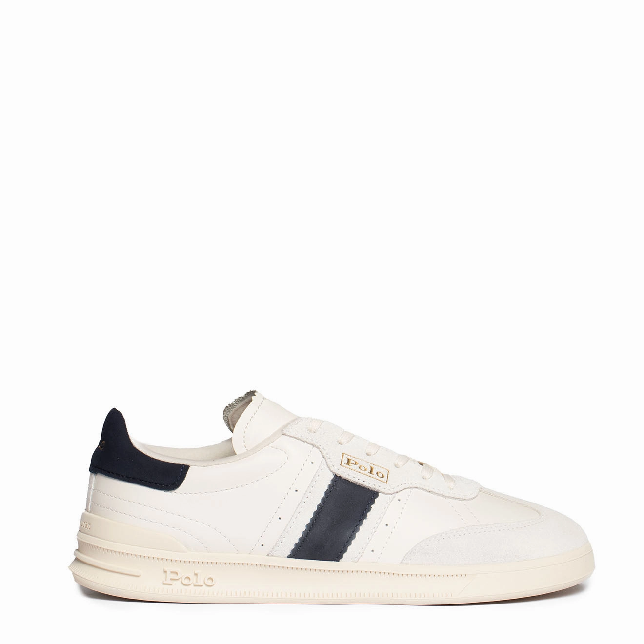 Minimal Footwear Polo Ralph Lauren Aera Trainers Low Top Lace Cream / Navy