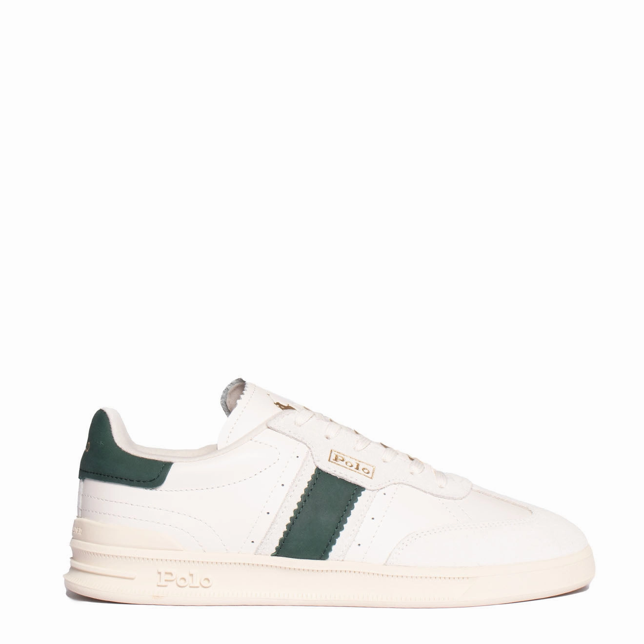 Polo Ralph Lauren Aera Trainers Low Top Lace White / Green All Weather